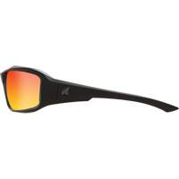 Brazeau Safety Glasses, Red/Mirror Lens, Anti-Scratch/Polarized, ANSI Z87+/MCEPS GL-PD 10-12/Meets/Exceeds CSA Z94.3 - Edge Safety Eyewear TXBAP239
