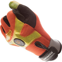 High-Visibility Anti-Vibration Air Gloves, Size Medium/8 - Impacto BGHIVIS30