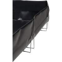 Wire Bracket Berm, 748 US gal. Capacity, 10' W x 10' L x 12" H, L-Bracket - Zenith Safety Products 