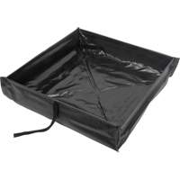 Collapsible Roll-Up Spill Berm, 34 US gal. Capacity, 3' W x 3' L x 6" H - Zenith Safety Products 
