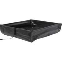 Collapsible Roll-Up Spill Berm, 34 US gal. Capacity, 3' W x 3' L x 6" H - Zenith Safety Products 