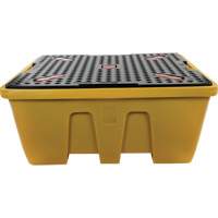 Palette de d&eacute;versements IBC, Capacit&eacute; de d&eacute;versement 333 gal. US, 66" x 66" x 27,5" - Produits de sécurité Zenith 