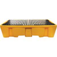 Double palette de d&eacute;versements IBC, Capacit&eacute; de d&eacute;versement 317 gal. US, 89" x 57" x 23" - Produits de sécurité Zenith 