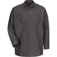 Chemise industrielle de travail &agrave; manches longues, Hommes, Moyen, Charbon - Red Kap SP14CH-LN-M