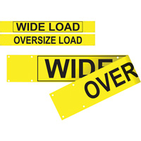 Double Sided Wide Load/Oversized Load Banner, Vinyl, 96" W x 12" H -  