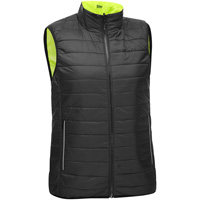 Veste bouffante, enveloppante et r&eacute;versible avec X au dos Bisley pour femmes, Jaune lime haute visibilit&eacute;, Petit, Polyester - PIP Global Safety PC332W0330X-LY/S
