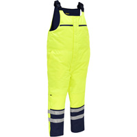Salopette pour le froid extr&ecirc;me Bisley, Polyester, Petit, Jaune lime haute visibilit&eacute; - PIP Global Safety PC318M6452T-LY/S