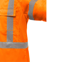 Bisley&reg; X-Back Long Sleeve Work Shirt with X-Airflow, Poly-Cotton, X-Large, High Visibility Orange - PIP Global Safety PC313M6490X-OR/XL