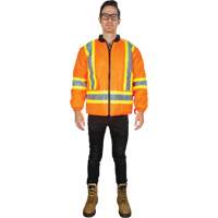 Waterproof 7-in-1 Winter Parka, High Visibility Orange, Large - Zenith Safety Products 