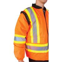 Waterproof 7-in-1 Winter Parka, High Visibility Orange, Large - Zenith Safety Products 