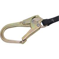 SA-6402-4 Shock Absorbing Lanyard, 4', Form Hook Center, Snap Hook Leg Ends, Polyester - Peakworks V8104724