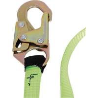 SA-54000-6 Shock Absorbing Lanyard, 6', Snap Hook Center, Snap Hook Leg Ends, Polyester - Peakworks V8104806