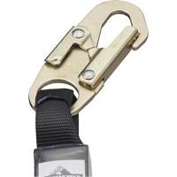 SA-5500-4 Shock Absorbing Lanyard, 4', Snap Hook Center, Snap Hook Leg Ends, Galvanized Steel - Peakworks V8108604