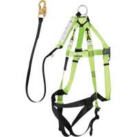 FBH-10000A5440-6 6' Class A Harness & Lanyard with 220 lbs. Capacity, Harness/Lanyard Combo - Peakworks V8252436