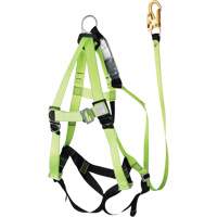 FBH-10000A6440-4 4' Class A Harness & Lanyard with 350 lbs. Capacity, Harness/Lanyard Combo - Peakworks V8252444