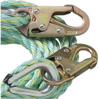 VL-1122-100 Vertical Lifeline Rope with Anchor End Snap Hook, Copolymer - Peakworks V84015100