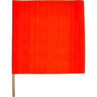 Drapeau de s&eacute;curit&eacute; routi&egrave;re, Mailles, Avec manche - Produits de sécurité Zenith 