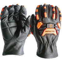 Impact & Cut Protection Gloves, 10, Cowhide Palm - Impacto IG99950