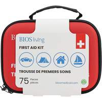 75-Piece Home & Travel First Aid Kit, Nylon Bag - BIOS FA202
