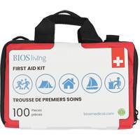 100-Piece Home & Travel First Aid Kit, Nylon Bag - BIOS FA203