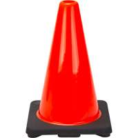 C&ocirc;ne de signalisation de premi&egrave;re qualit&eacute;, 12", Orange - Produits de sécurité Zenith 