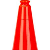 C&ocirc;ne de signalisation de premi&egrave;re qualit&eacute;, 18", Orange - Produits de sécurité Zenith 