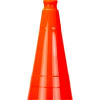 C&ocirc;ne de signalisation de premi&egrave;re qualit&eacute;, 28", Orange - Produits de sécurité Zenith 