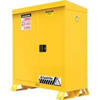 Outdoor Flammable Storage Cabinet, 30 gal., 2 Door, 43" W x 44" H x 18" D - Justrite 813000