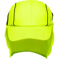 Chapeaux de refroidissement avec voiles pour le cou, Lime haute visibilit&eacute; - Produits de sécurité Zenith 