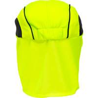 Chapeaux de refroidissement avec voiles pour le cou, Lime haute visibilit&eacute; - Produits de sécurité Zenith 