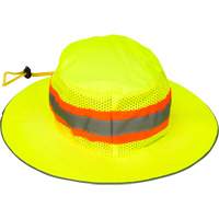 Chapeau de p&ecirc;cheur &agrave; refroidissement par &eacute;vaporation, Lime haute visibilit&eacute; - Produits de sécurité Zenith 