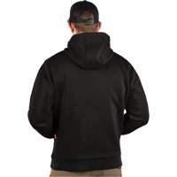 Chandail &agrave; capuchon chauffant M12 avec pile, Hommes, 2T-Grand, Noir, Poly-coton - Milwaukee M200B-212X