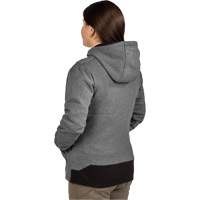 Chandail à capuchon chauffant M12<sup>MC</sup> avec pile, Femmes, T-Grand, Gris, Poly-coton SHM657 | SCN Industrial