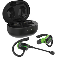 Black & Green UltraComm Aware Bluetooth Earbuds - ISOtunes IT-75