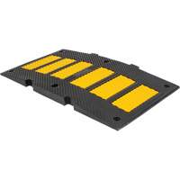 Middle Speed Hump, Rubber, 2' L x 8" W x 1-1/4" H - Zenith Safety Products 