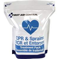 9-Piece CPR & Sprains Refill Pack for Emergency Response First Aid Kit - First Aid Central ERKTP-CS
