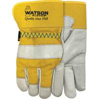 94003i Leather Combo Lined Gloves, Large, Grain Cowhide Palm, Fleece Inner Lining - Watson Gloves 94003I-L