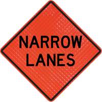 Quadra Flex Roll-Up Sign with Traffic Control Person Ahead Symbol - CCI Canada 07-800-3501-L-C