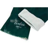 Gants verts &agrave; double enduit, 12" lo, PVC, Doublure en Jersey de coton, 70 mils - Produits de sécurité Zenith 