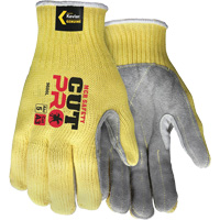 CutPro&reg; Cut Resistant Work Gloves with Split Leather Palm, Small, 7 Gauge, ASTM ANSI Level A3 - Mcr Safety 9686S