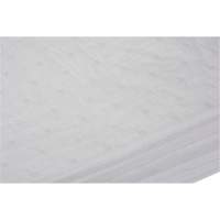 Feuilles absorbantes li&eacute;es, Huile seulement, 15" x 19", 12 gal. d'absorption - Produits de sécurité Zenith 
