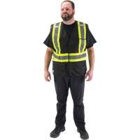Veste d'arpenteur conforme aux normes de la CSA, Noir, Moyen, Polyester - Produits de sécurité Zenith 