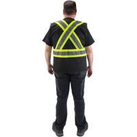 Veste d'arpenteur conforme aux normes de la CSA, Noir, Moyen, Polyester - Produits de sécurité Zenith 