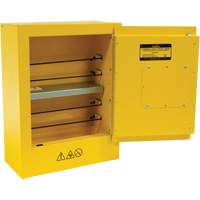 Mini Flammable Safety Cabinet, 2 Gal., 1 Door, 17" W x 22" H x 8" D - Zenith Safety Products 