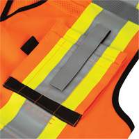 6680 Veste d'arpenteur antimicrobienne haute visibilit&eacute; avec dos en maille, Orange haute visibilit&eacute;, Petit, Polyester - Pioneer V1012050-S