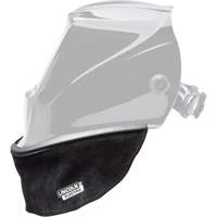 Bavette en cuir refendu pour casque avec joint &agrave; ajustement serr&eacute;, Noir - Lincoln Electric KP3729-1