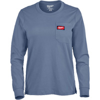 T-shirt &agrave; manches longues avec poches GRIDIRON, Femmes, 2T-Grand, Bleu - Milwaukee F551U-2X