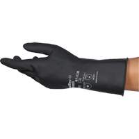 Gants r&eacute;sistants aux produits chimiques AlphaTec 87-118, Taille T-Grand/10, 12,6" lo, Latex de caoutchouc, Doublure en Coton, 31-mil - Ansell 87118100