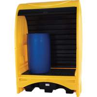 2-Drum Hard Cover Spill Pallet, 43.11" L x 61.61" W x 83.07" H, 1433 lbs. Load Capacity - Zenith Safety Products 