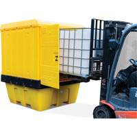 Hard Cover IBC Spill Pallet, 70" L x 70" W x 90" H, 1135 lbs. Load Capacity - Zenith Safety Products 